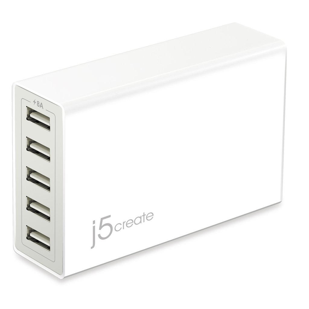 j5create JUP50 40W 5-Port USB Super Charger – image 1