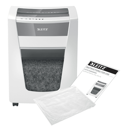 Leitz IQ Office Pro P4 Papierversnipperaar Cross cut 4 x 40 mm 30 l Aantal bladen (max.): 15 vellen Veiligheidsniveau 4 Ook geschikt voor Nietjes, Paperclips – Foto 8 van 9
