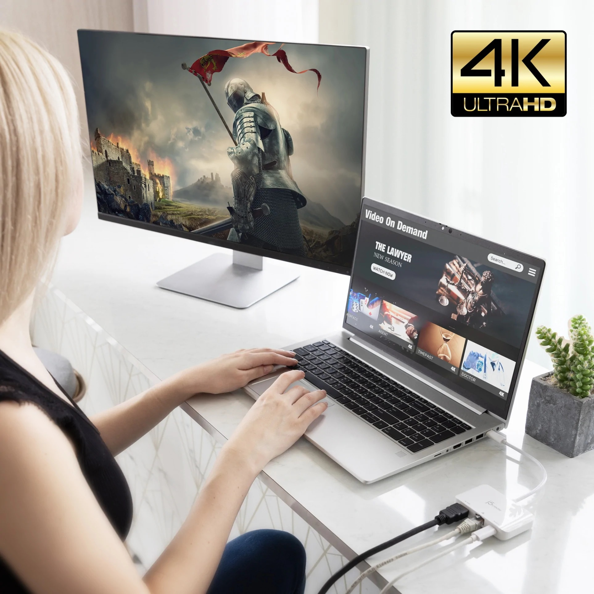 j5create JCA351-N USB-C® to 4K HDMI™ Ethernet Adapter – image 6