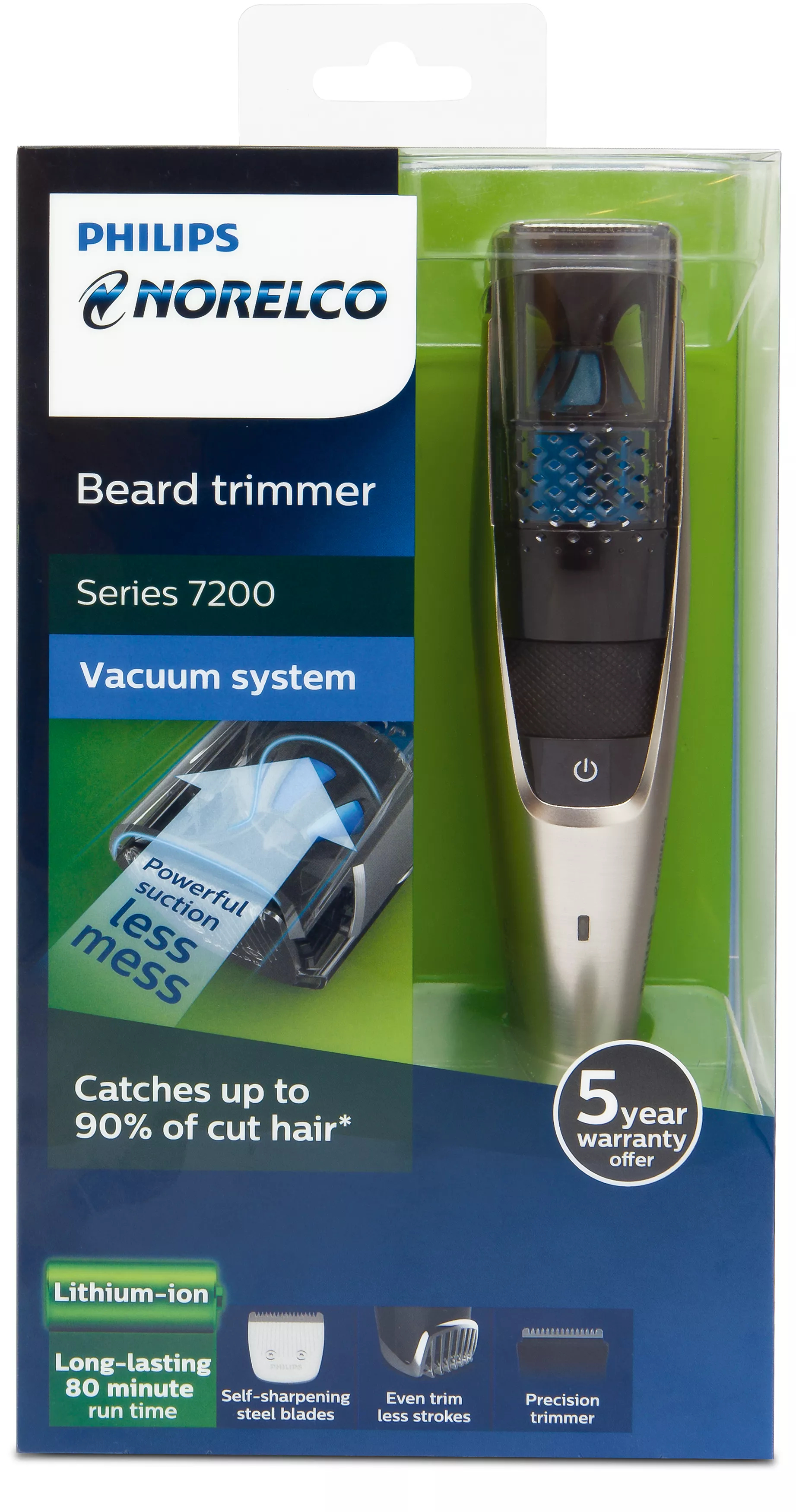Philips Norelco BeardTrimmer 7200 BT7215/49 beard trimmer AC/Battery 20 – image 2