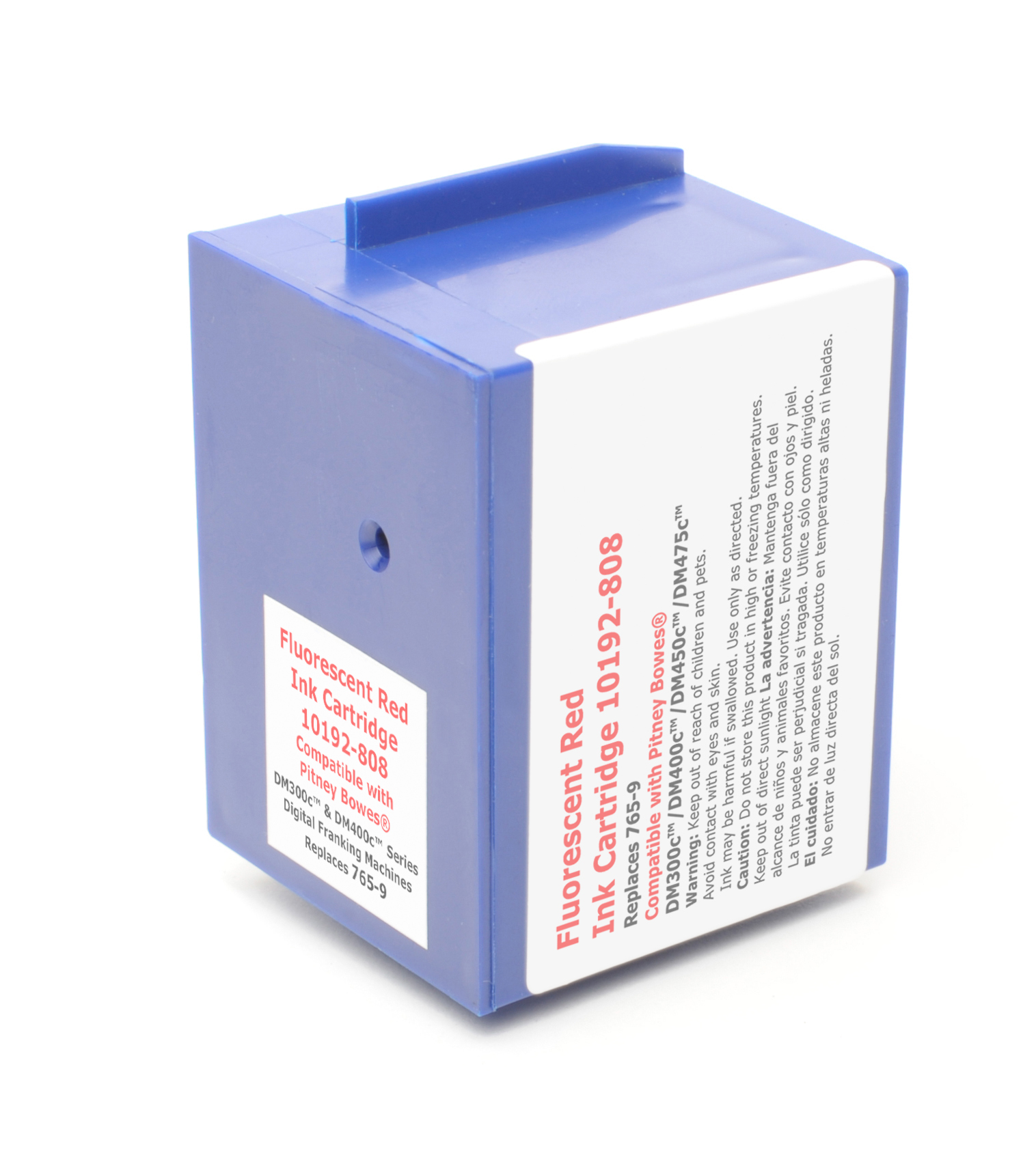 MM Franking Inkjet Cartridge - Flouresent Red - Pitney Bowes 765-9RN - For Pitney Bowes DM 300C / 400C / 450C / 475C