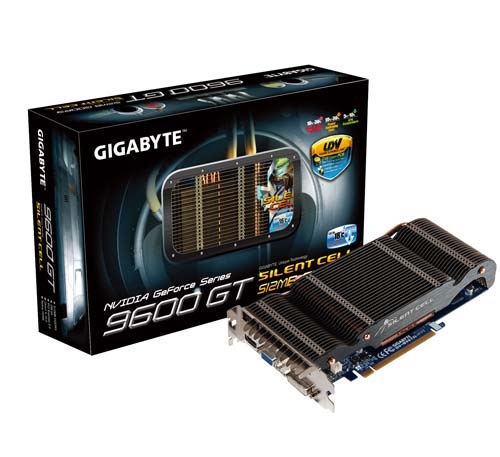 GIGABYTE GV-N96TSL-512I graphics card GeForce 9600 GT GDDR3