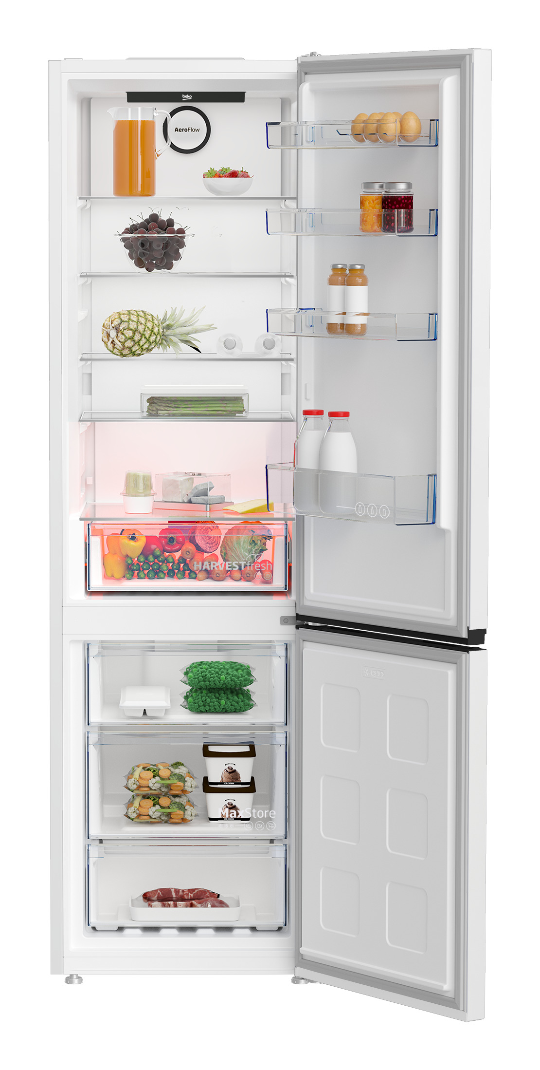 Beko B3RCNA404HW fridge-freezer Freestanding – image 4