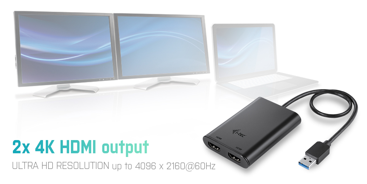 i-tec USB 3.0 / USB-C Dual 4K HDMI Video Adapter – image 6