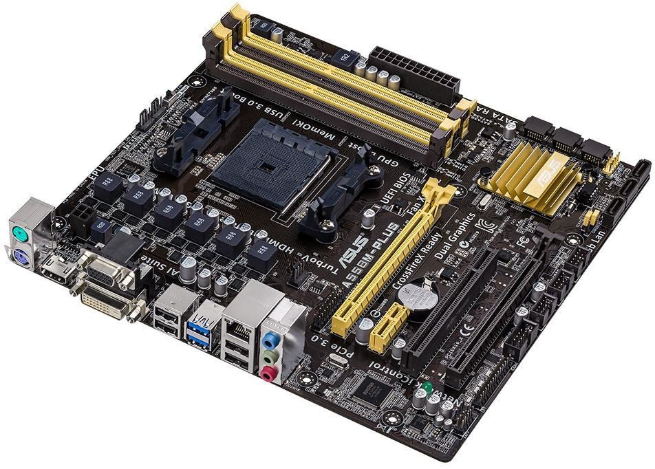ASUS A55BM-PLUS AMD A55 FCH Socket FM2+ micro ATX – image 2
