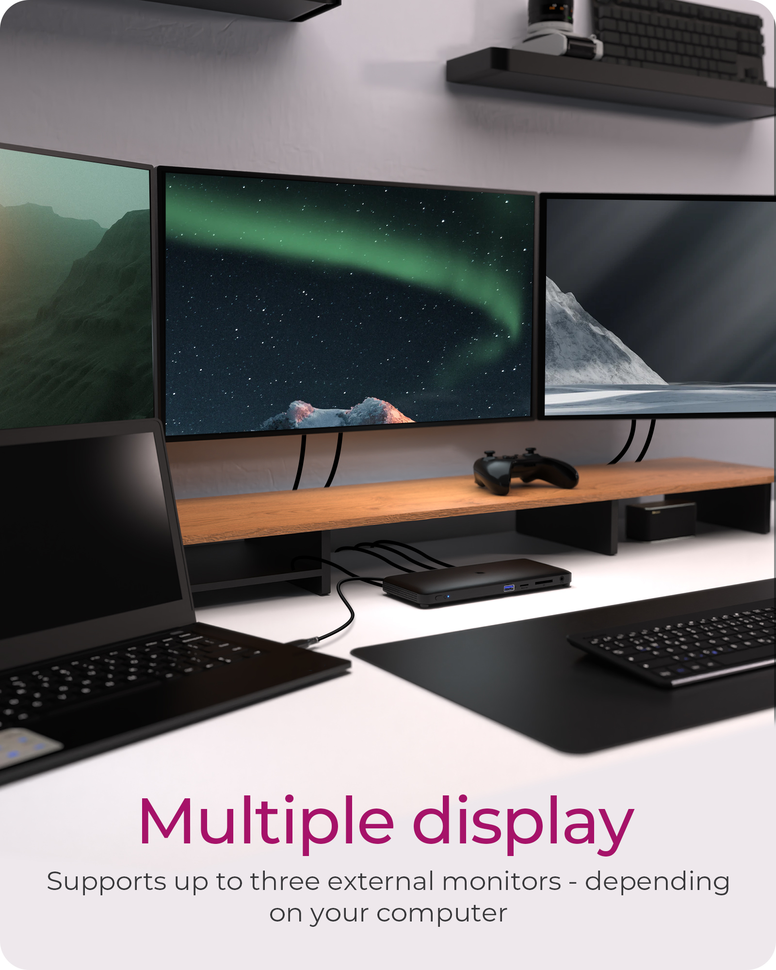 ICY BOX IB-DK2416-C USB Type-C DockingStation with triple video output – image 3
