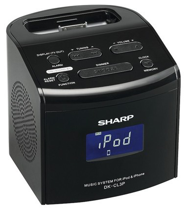 Sharp DK-CL3P docking speaker 1.0 channels Black – image 2