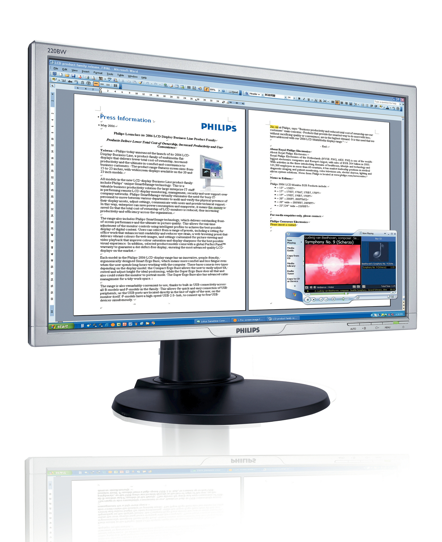 Philips 22" Wide LCD Widescreen Monitor