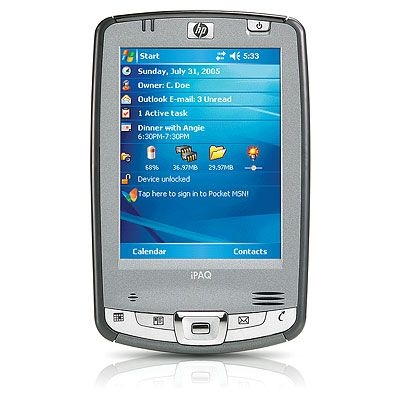 HP iPAQ hx2190 Pocket PC Intel 312MHz 64 M 3.5" QVGA TFT 240x320 W Mobile™ 5.0 Premium Edition