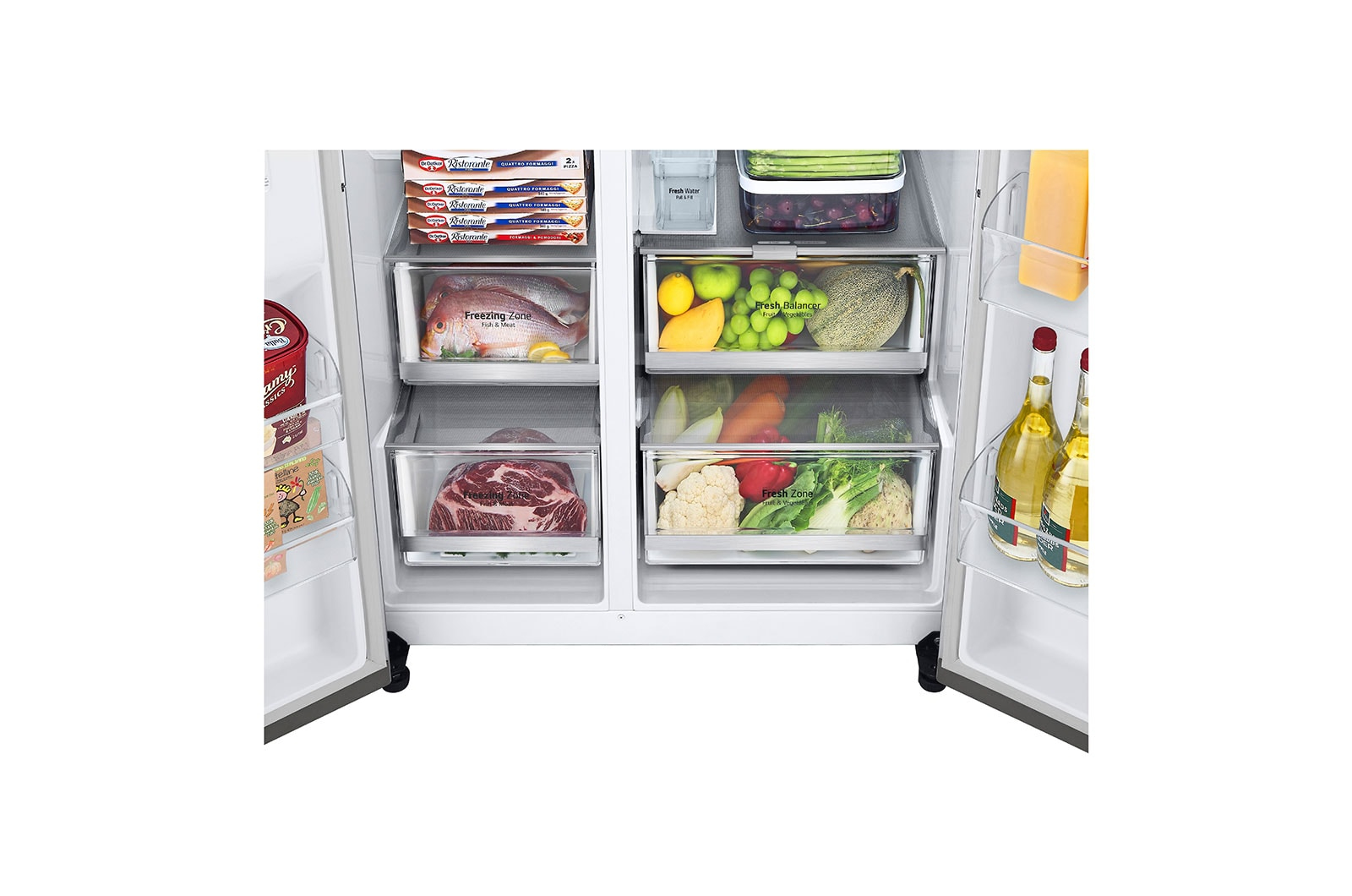 LG GSJV91BSAE side-by-side refrigerator Freestanding – image 7