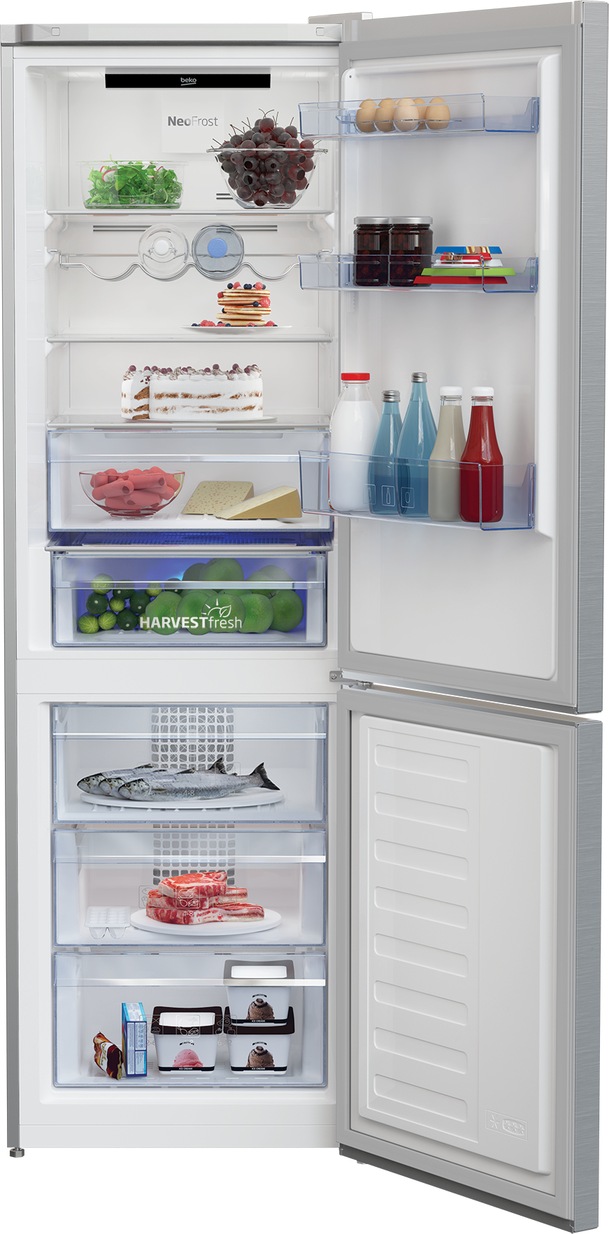Beko RCNA366E40ZXPN fridge-freezer Freestanding – image 5