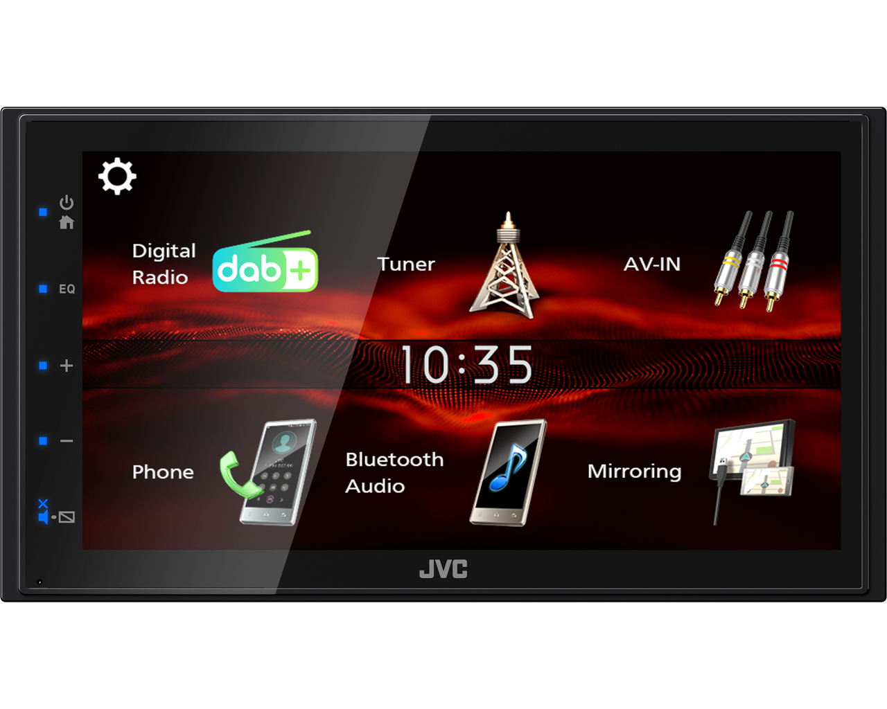 KW-M180DBT car media receiver Black