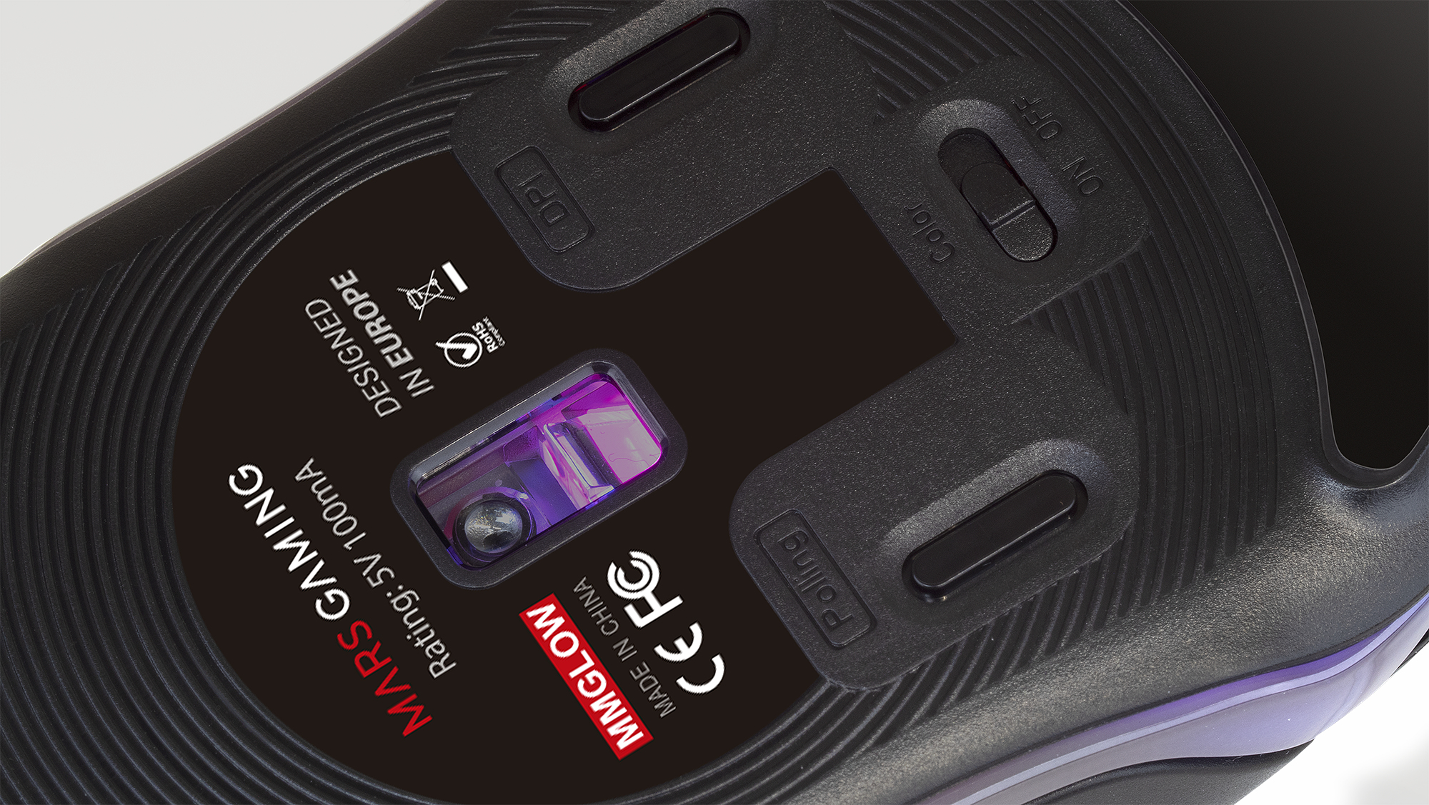 Mars Gaming MMGLOW Gaming Mouse RGB Chroma-Glow Mirror Finish 12800 DPI Black – image 5