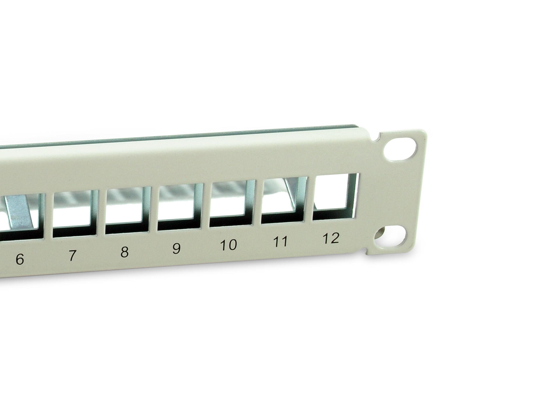 Equip 10 Patchpanel 12xKeystones  FTP 1U            RAL7035