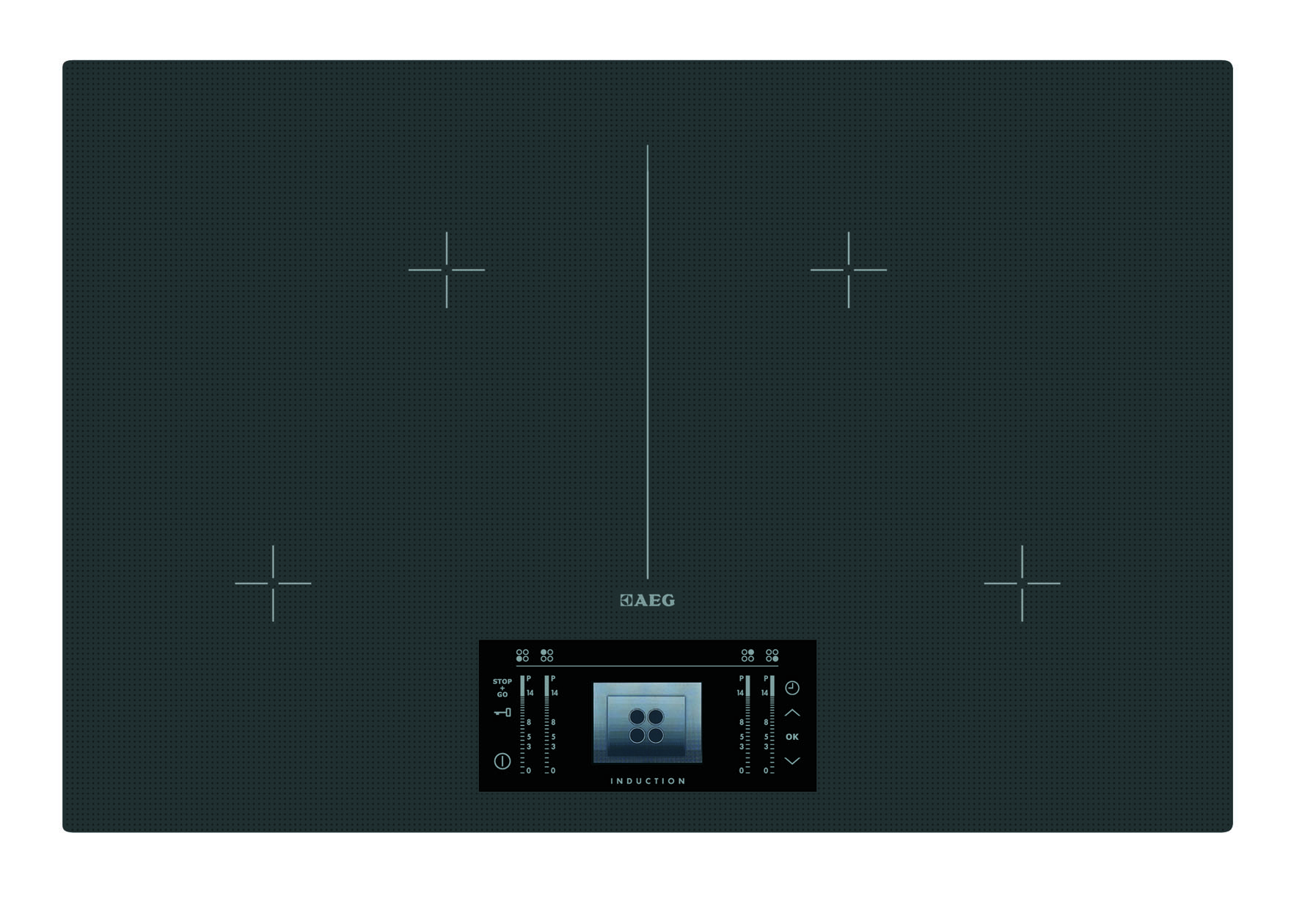 AEG HK884400IG Grey Built-in Zone induction hob 4 zone(s)