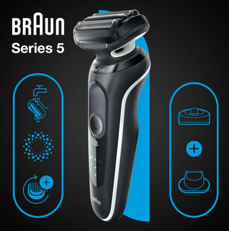 Braun Series 5 51-W4200cs Foil shaver Black, White – image 2