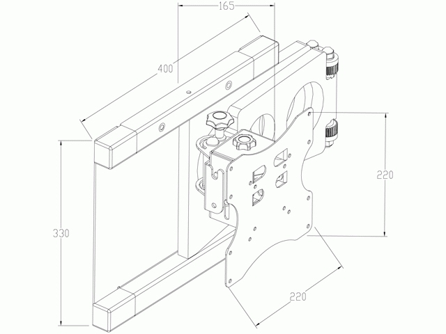 Multibrackets 7350022732230 TV mount/stand Black – image 4