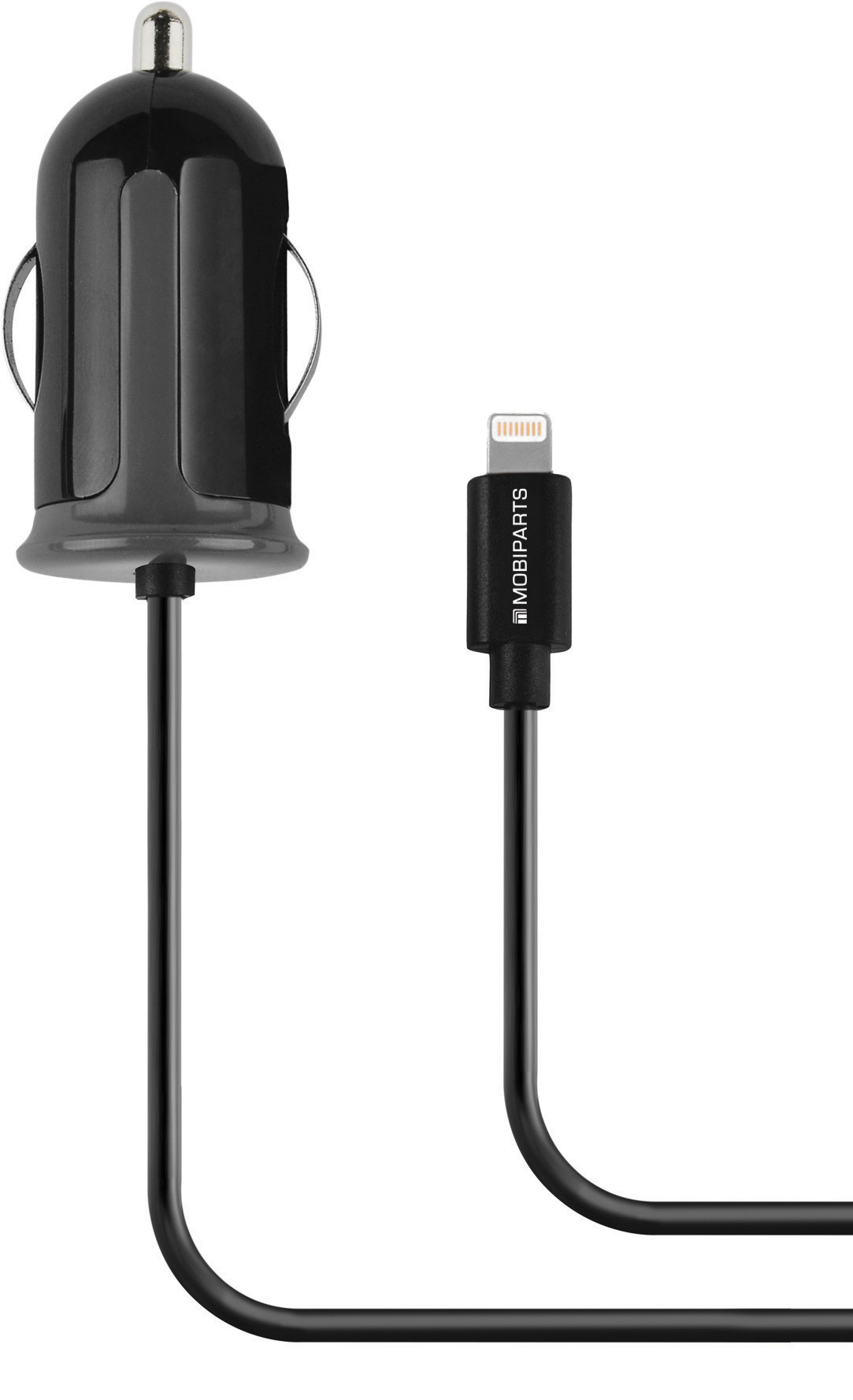 Mobiparts Car Charger Apple Lightning 2.4A Black – image 1