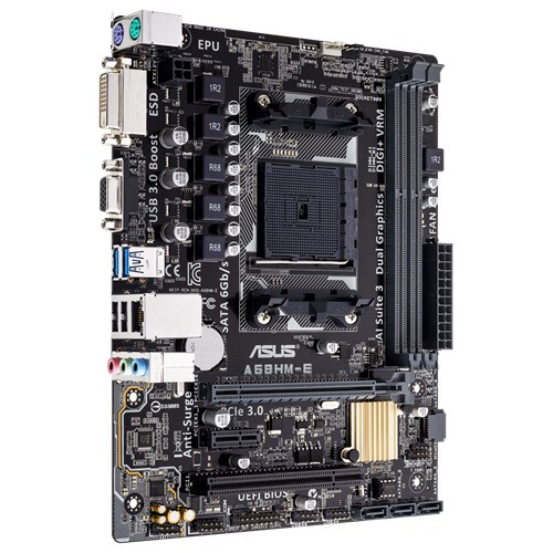 ASUS A68HM-E motherboard AMD A68H Socket FM2+ micro ATX – image 2