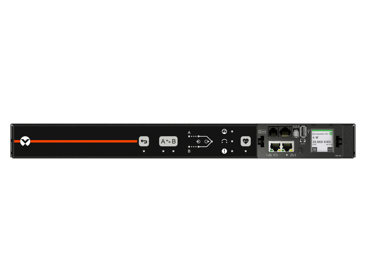 Vertiv Geist AGU5M1R5-06CF13-2PS6PS6B211-D power distribution unit (PDU) 6 AC outlet(s) 0U Black – image 1