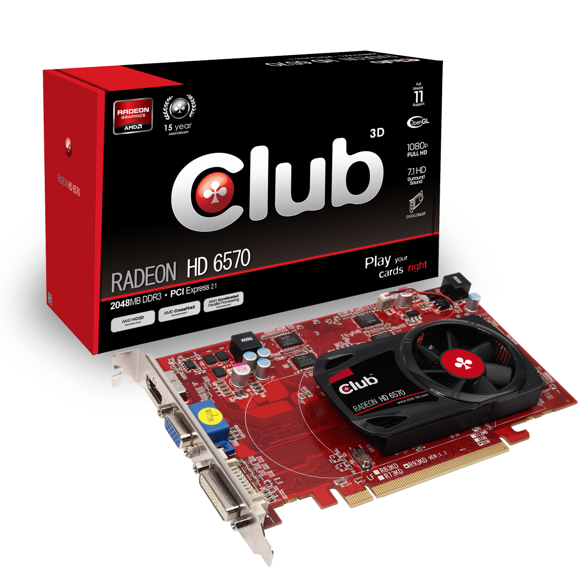 CLUB3D Radeon HD 6570 2048MB DDR3