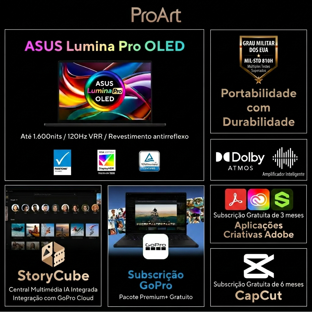 ASUS ProArt PZ14 HT7407NA-X2EAOHDPP1 Copilot+ PC Snapdragon X2E-88-100 Laptop – image 2