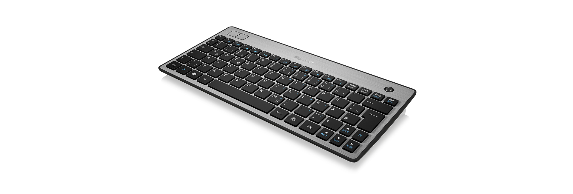 KeySonic KSK-3201RF keyboard Universal RF Wireless QWERTZ German Black, Grey