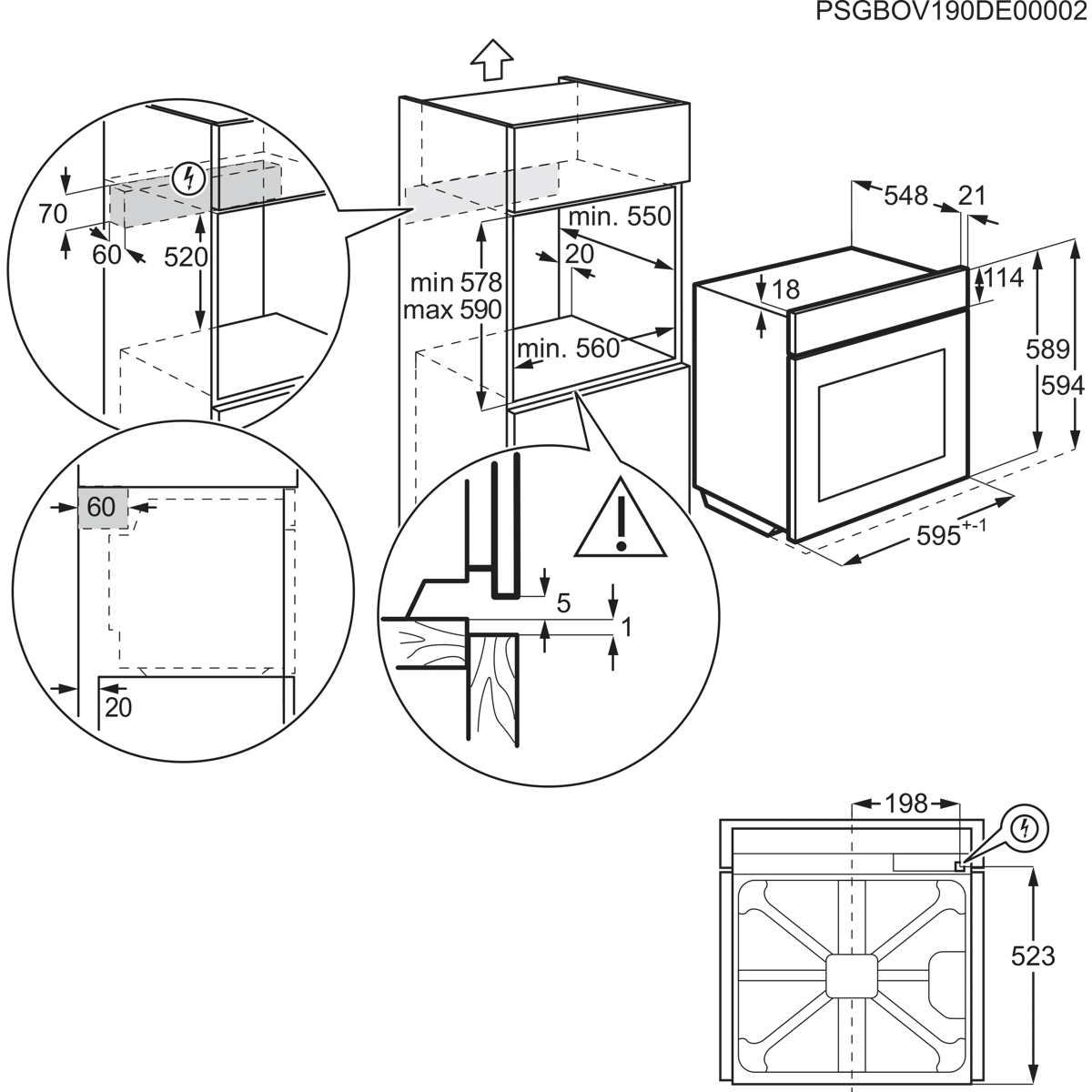 Electrolux KOFFP46X2 72 L 3490 W Stainless steel – image 9