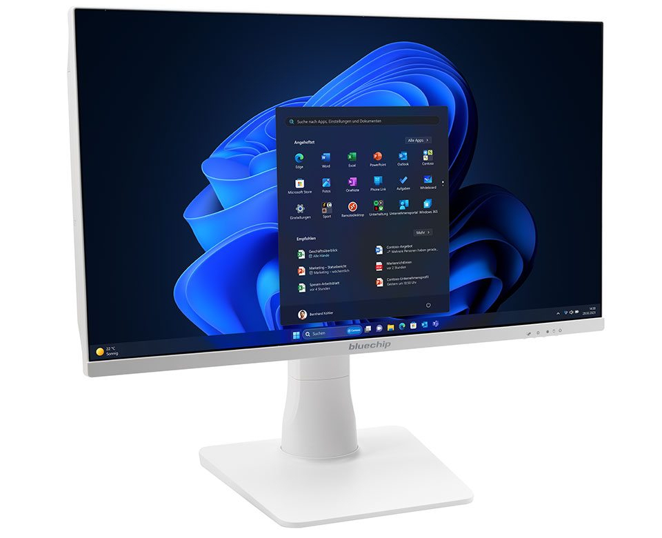bluechip BUSINESSline AIO2350 Intel Core i5 i5-14400 605 cm (23.8") 1920 x 1080 Pixel PC All-in-one 16 GB DDR4-SDRAM 500 GB SSD