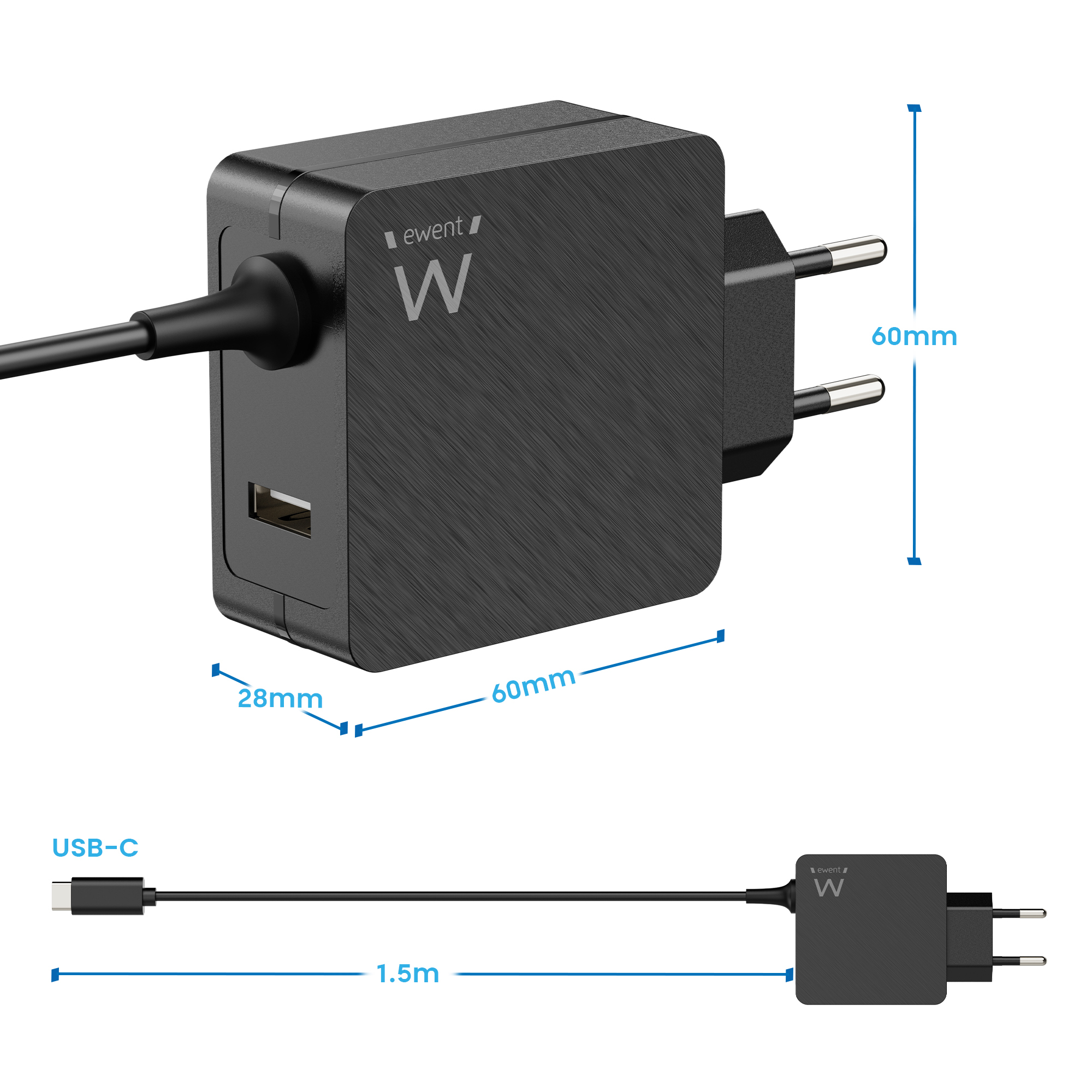 Ewent EW3979 mobile device charger Laptop Black AC Fast charging Indoor – image 9