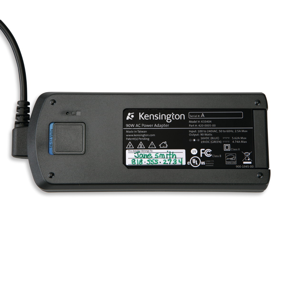 Kensington 90W Wall Notebook Power Adapter Economy – image 3