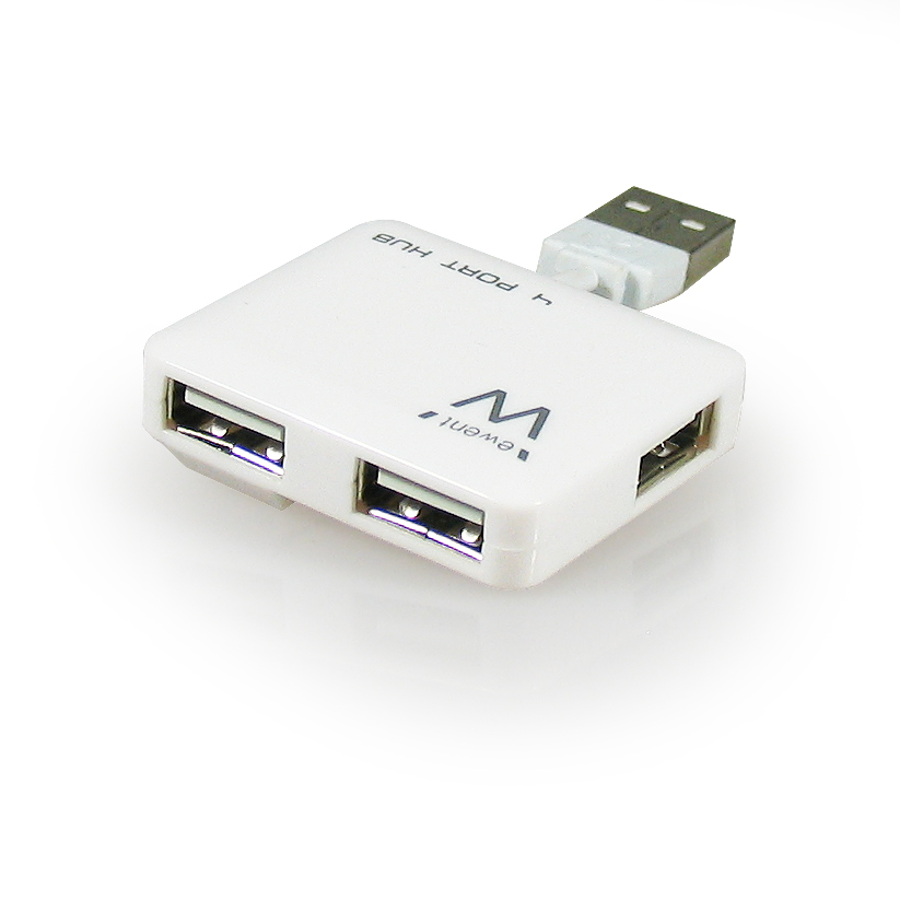Ewent EW1125 interface hub 480 Mbit/s White – image 1