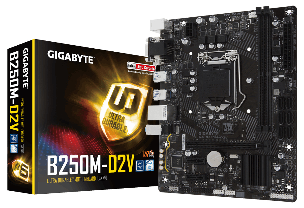 GIGABYTE GA-B250M-D2V motherboard Intel® B250 LGA 1151 (Socket H4) ATX – image 5