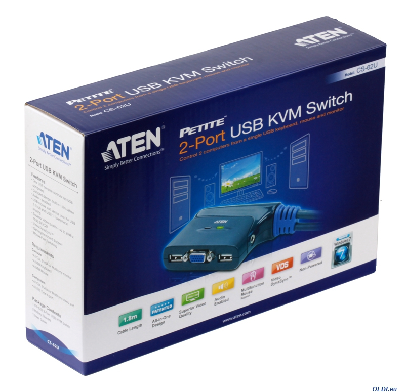 ATEN CS62U-A7 KVM switch Black – image 3