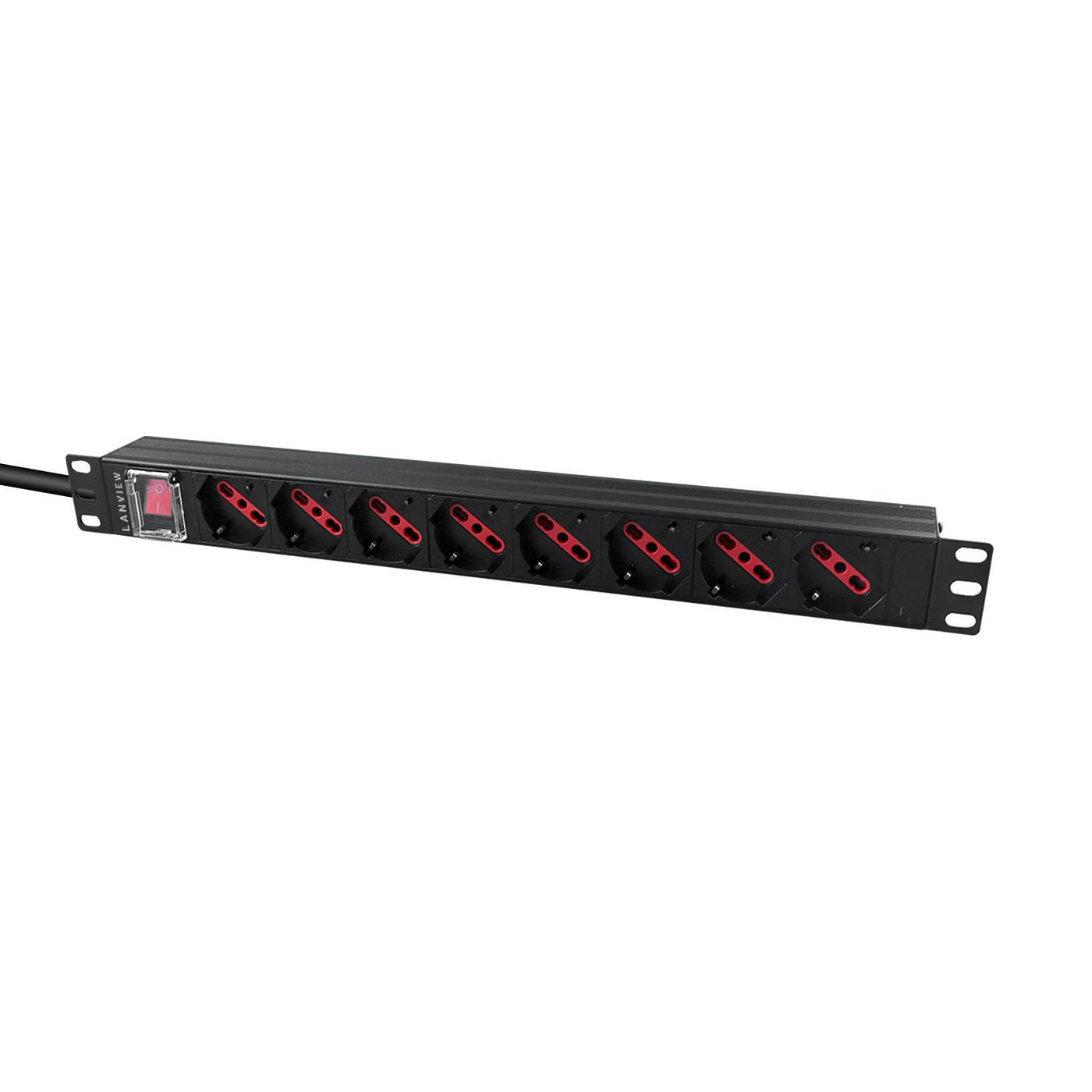 Lanview LVR-2MIT-SW-IT8 power distribution unit (PDU) 1U Black – image 2