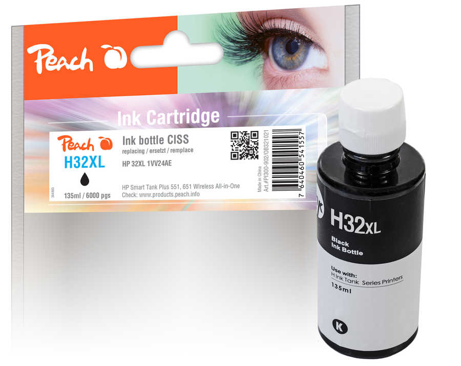 Peach PI300-902 ink cartridge 1 pc(s) Compatible Black