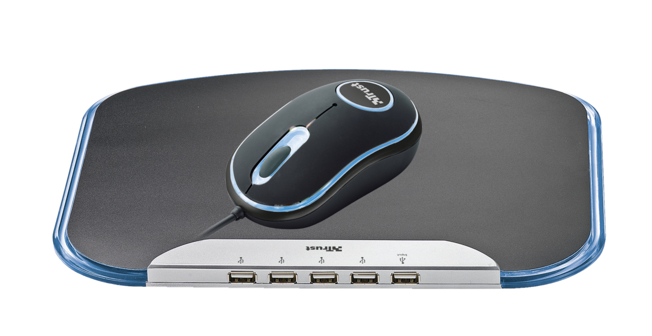 Trust Illuminated Mouse & Pad w/ USB 2.0 Hub