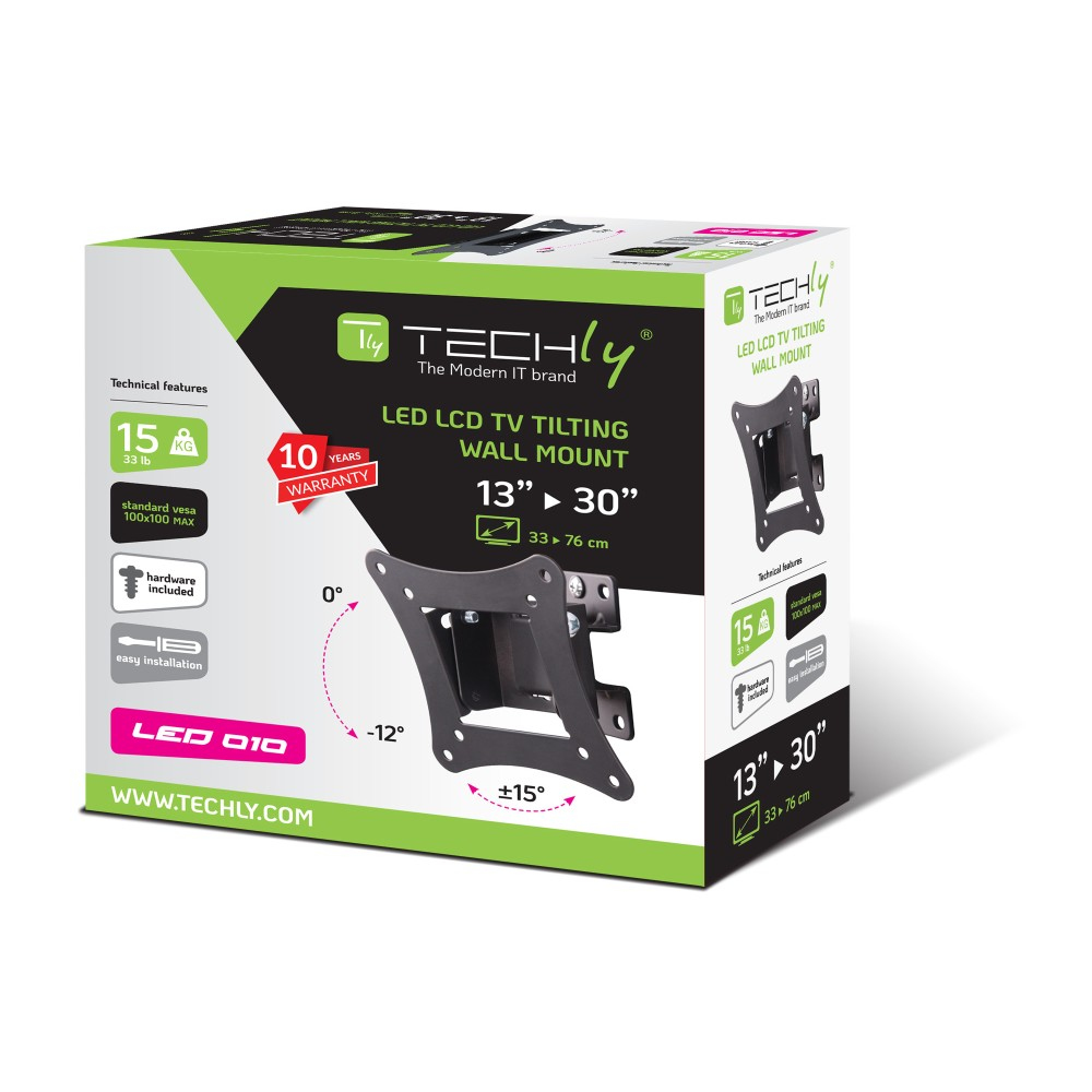 Techly ICA-LCD-901 76.2 cm (30") Black – image 2