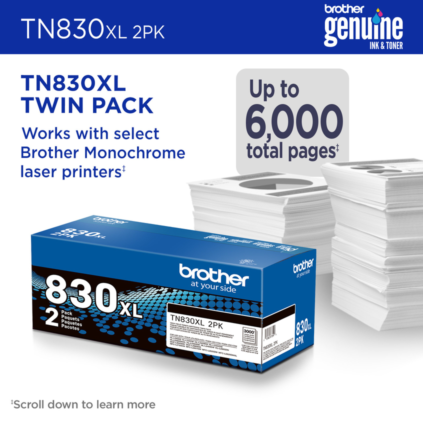 Brother TN-830XL2PK toner cartridge 2 pc(s) Original Black – image 2