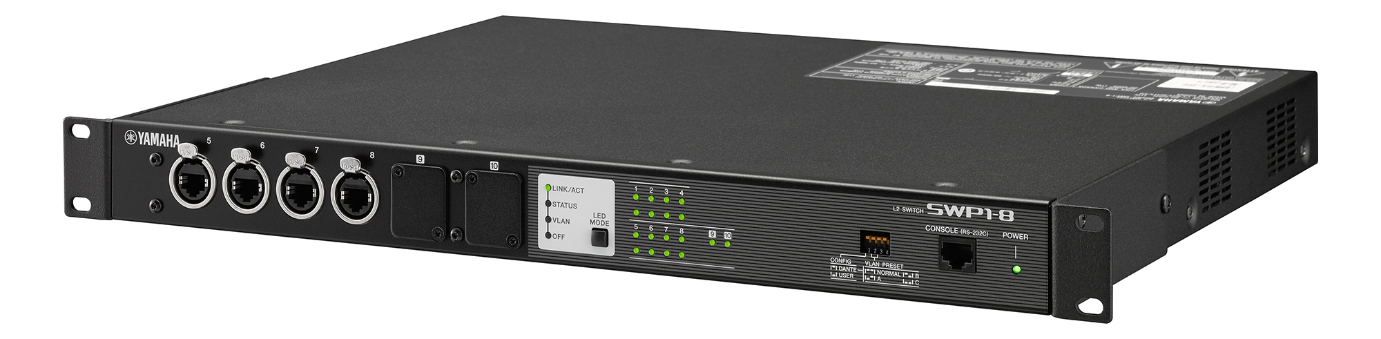 Yamaha SWP1-8MMF network switch Gigabit Ethernet (10/100/1000) Black – image 5