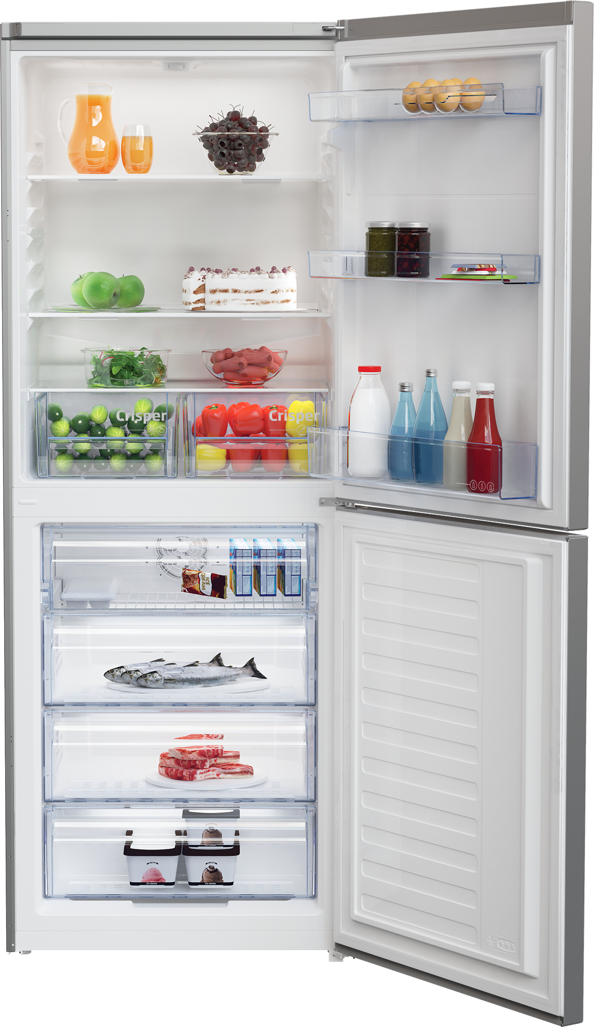 Beko CFG4790S Freestanding Frost Free Fridge Freezer with Freezer Guard – image 3