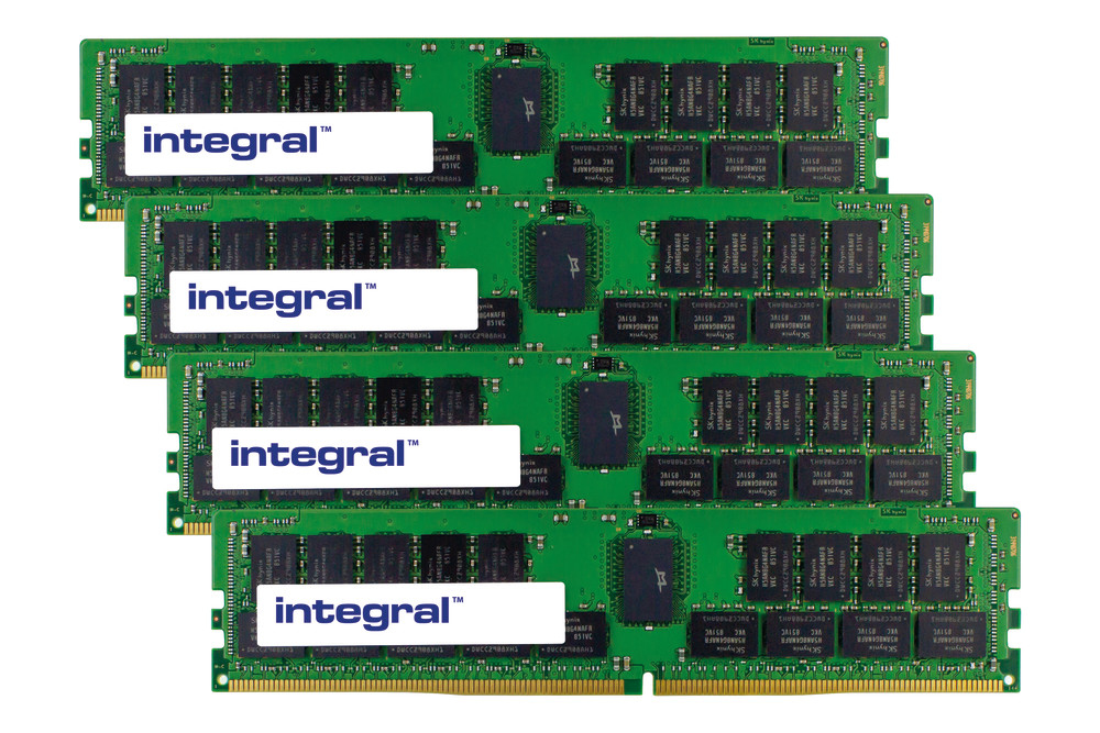 Integral 128GB (4x32GB) SERVER RAM MODULE KIT DDR4 2666MHz DIMM EQV. TO Q2N38A FOR HP/COMPAQ