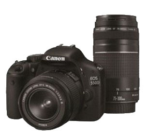 Canon 550D + EF-S 18-55mm + EF 75-300mm – image 1