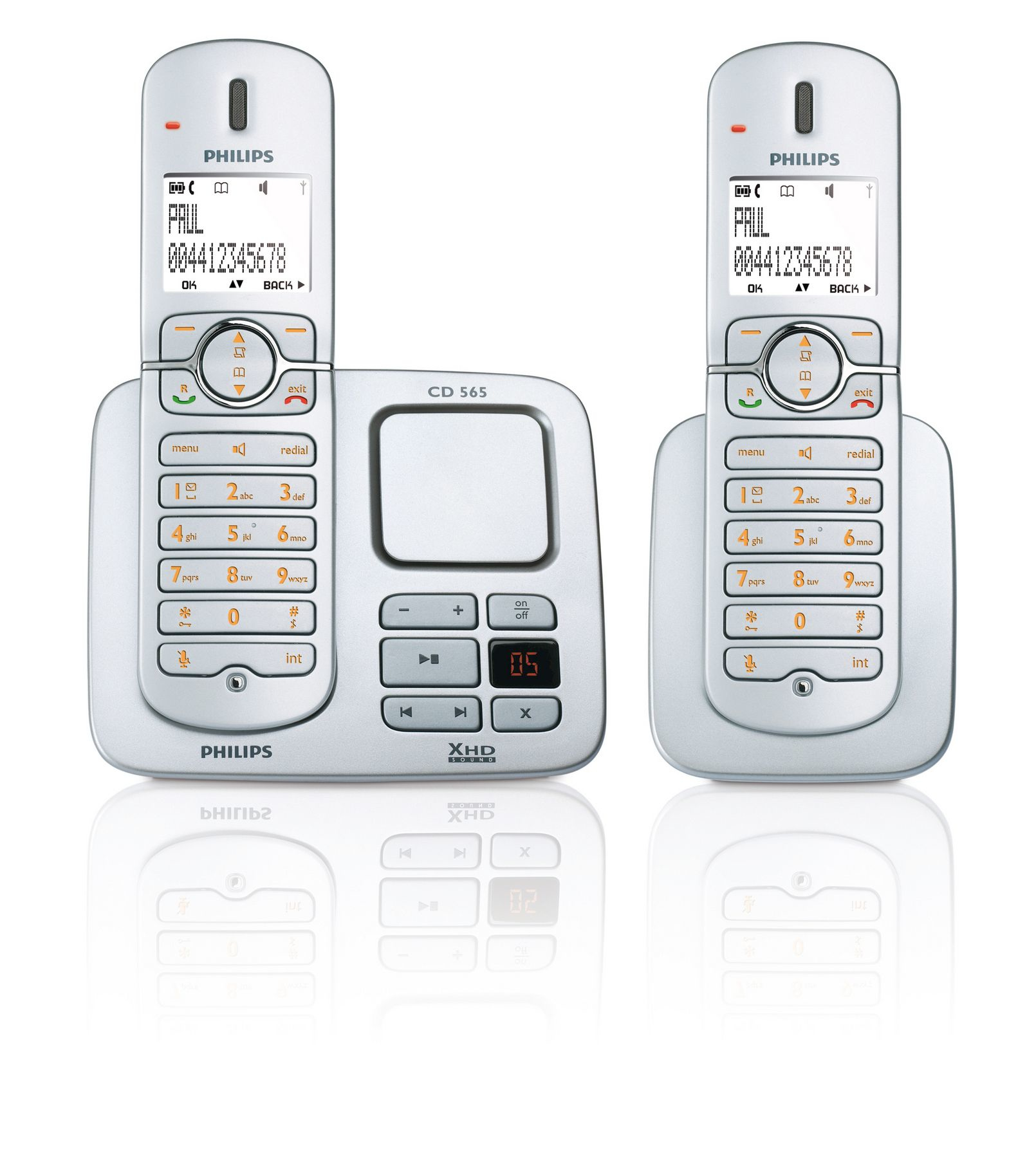 Philips Perfect sound CD5652S/38 telephone DECT telephone Silver