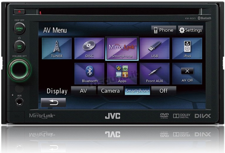 JVC KW-NSX1 car media receiver Black Bluetooth