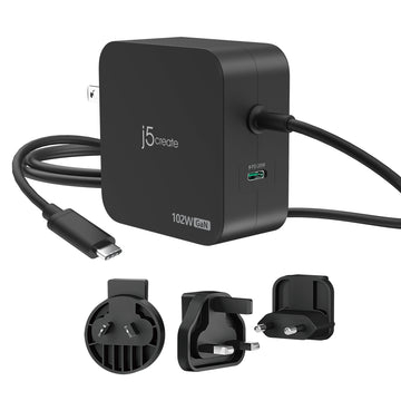 j5create JUP25102V mobile device charger Universal Black AC Indoor