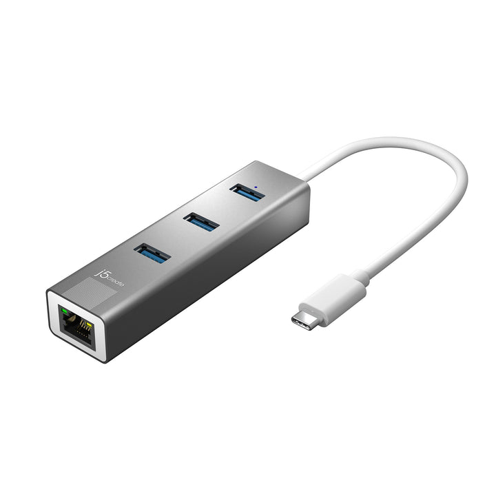 JCH474 interface hub USB Type-C 1000 Mbit/s Grey