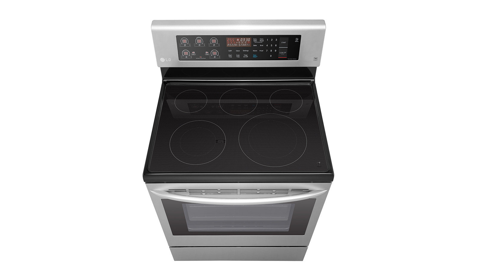 LG LRE3193ST cooker Freestanding cooker Electric Zone induction hob Stainless steel – image 6