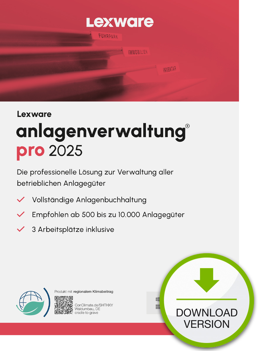 LEXWARE ESD anlagenverwaltung pro 2025