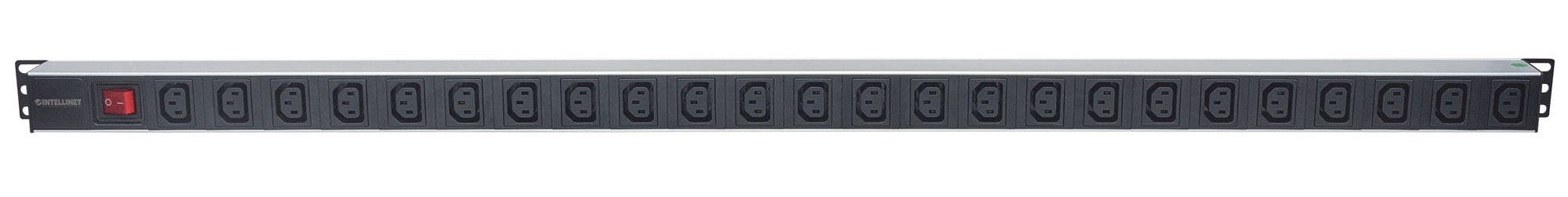 Intellinet Vertical Rackmount 24-Output C13 Power Distribution Unit (PDU), With Double-Air Switch, Removable Power Cable and Rear C14 Input (Euro 2-pin plug) – image 3